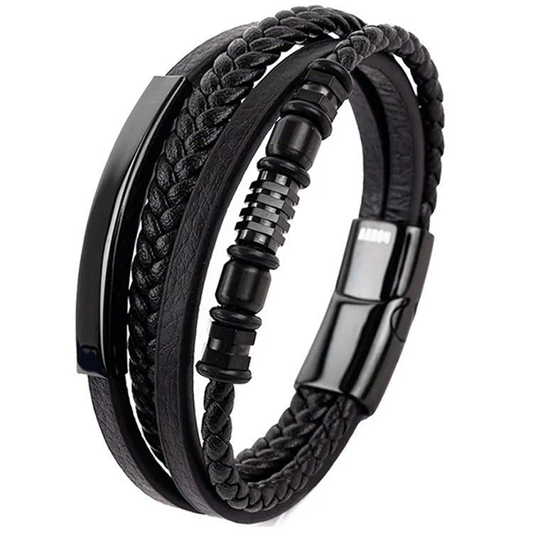FORTE Negro ( Acero y Microfibra de cuero )