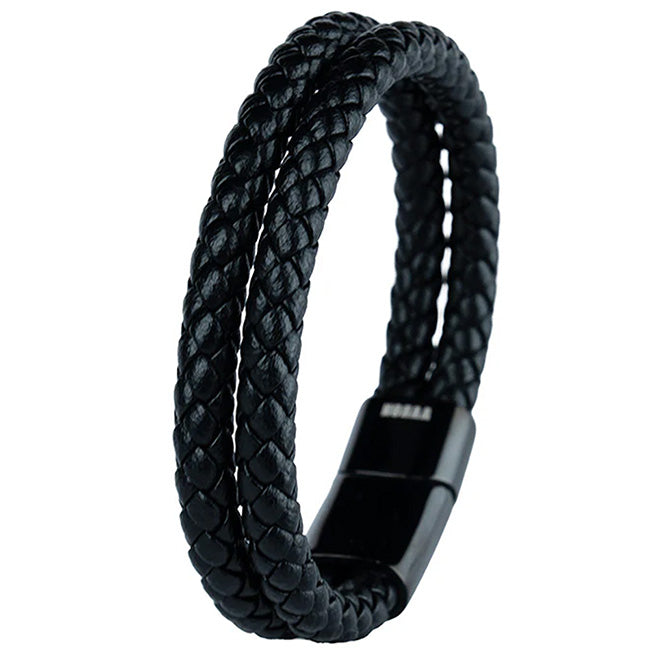 Doble Black 2.0 ( Acero y Microfibra de cuero )