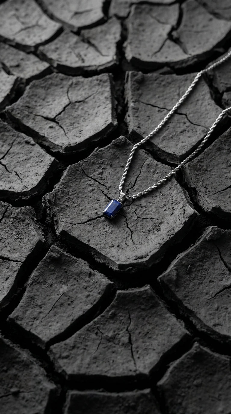 Collar piedra azul