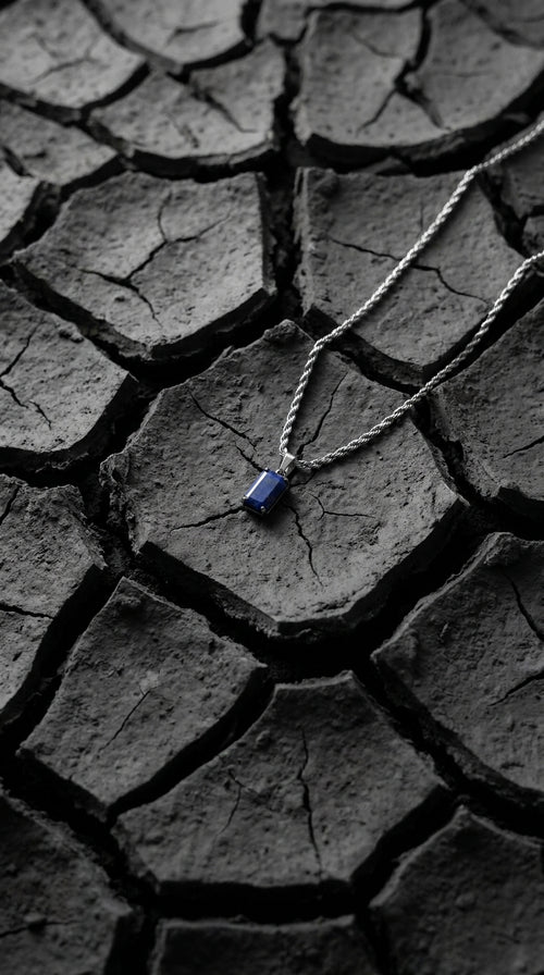 Collar piedra azul