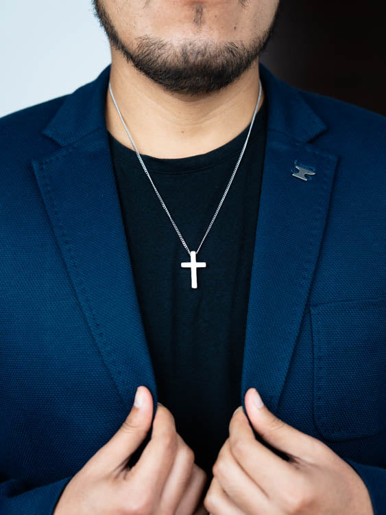 Cross pequeña ( Acero inoxidable )( resistente al agua )