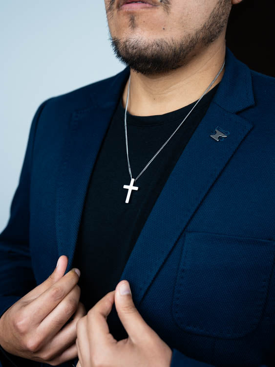 Cross pequeña ( Acero inoxidable )( resistente al agua )