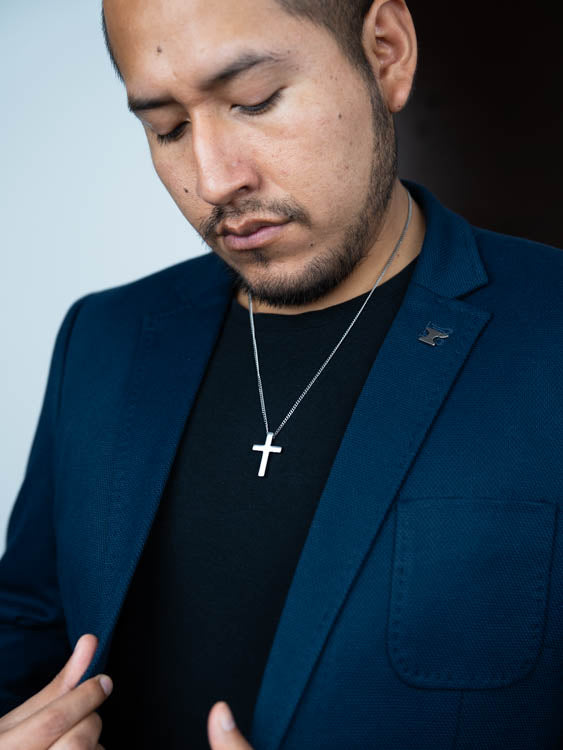 Cross pequeña ( Acero inoxidable )( resistente al agua )