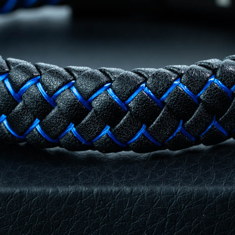 Azúl  2.0 ( Acero y Microfibra de cuero )