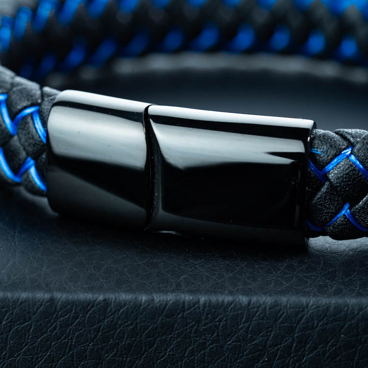 Azúl  2.0 ( Acero y Microfibra de cuero )