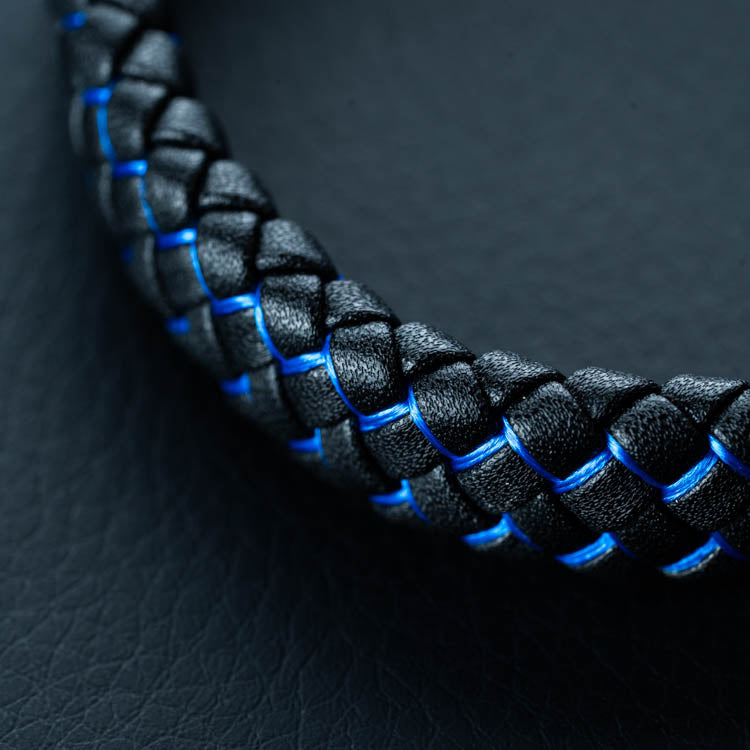 Azúl  2.0 ( Acero y Microfibra de cuero )