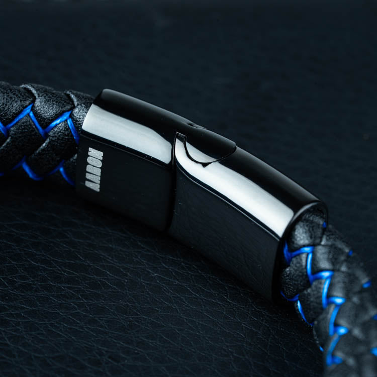 Azúl  2.0 ( Acero y Microfibra de cuero )