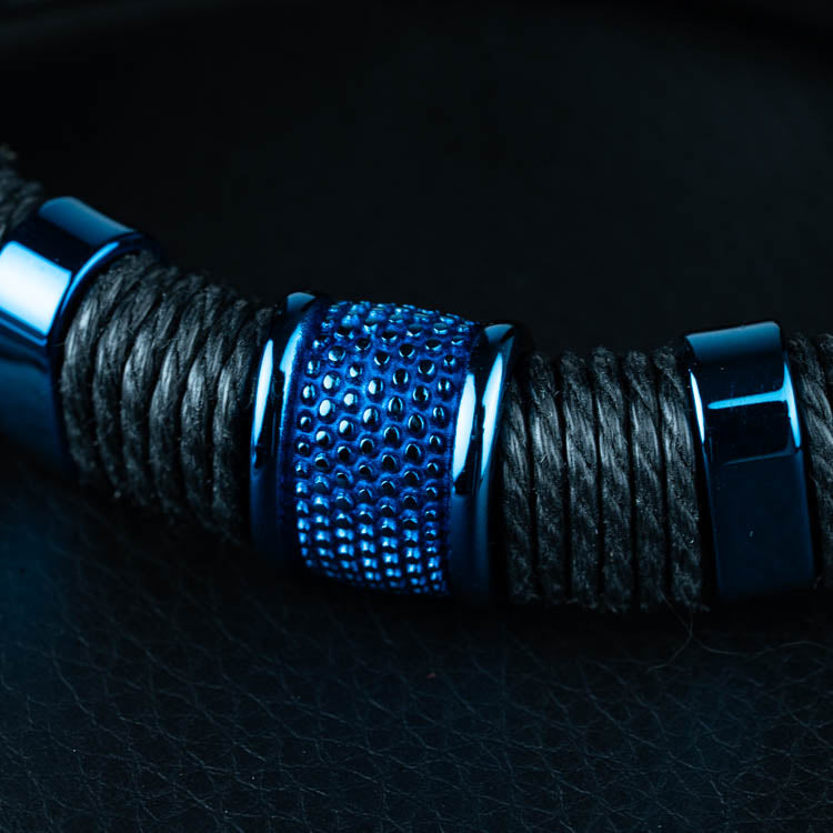 Jocko Azúl ( Acero y Microfibra de cuero )