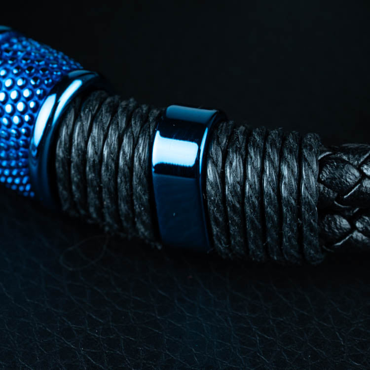 Jocko Azúl ( Acero y Microfibra de cuero )