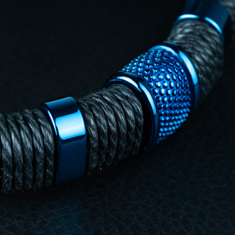 Jocko Azúl ( Acero y Microfibra de cuero )