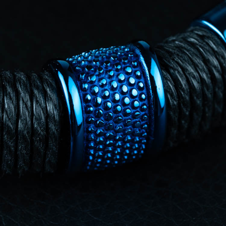 Jocko Azúl ( Acero y Microfibra de cuero )