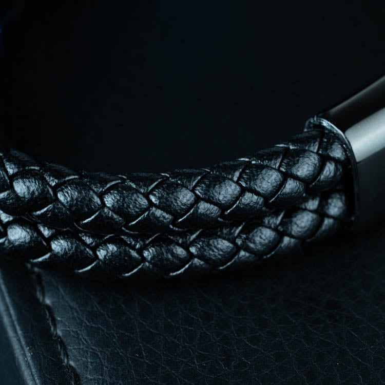 Jocko Azúl ( Acero y Microfibra de cuero )