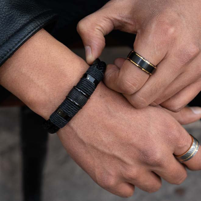 Jocko ( Acero y Microfibra de cuero )