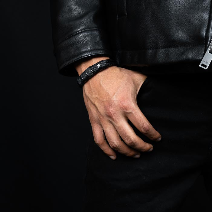 Jocko ( Acero y Microfibra de cuero )