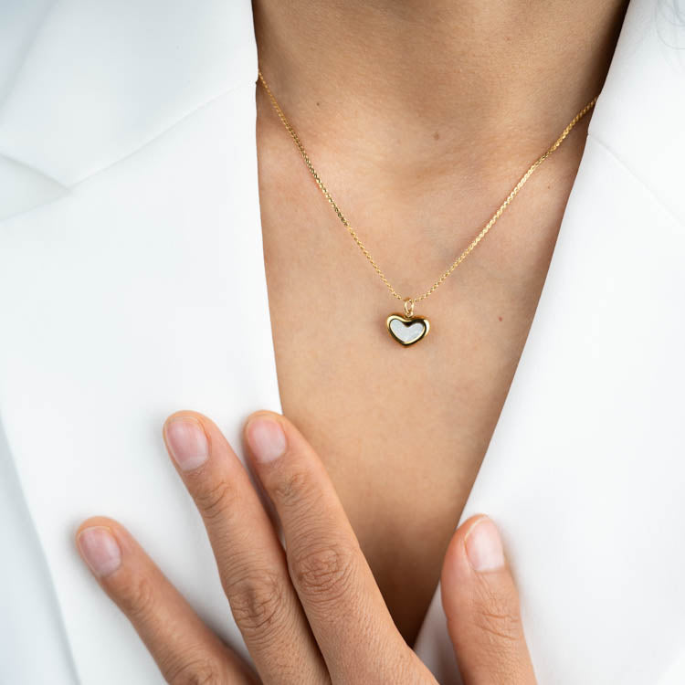Set Corazon 18k ( Collar - Pulsera - Aretes ) ( Resistente al agua )
