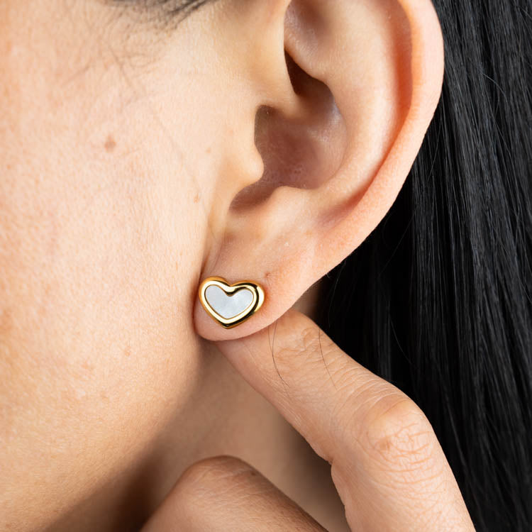 Set Corazon 18k ( Collar - Pulsera - Aretes ) ( Resistente al agua )