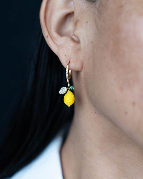 Set Limonchello ( Collar - Aretes ) ( Resistente al agua )