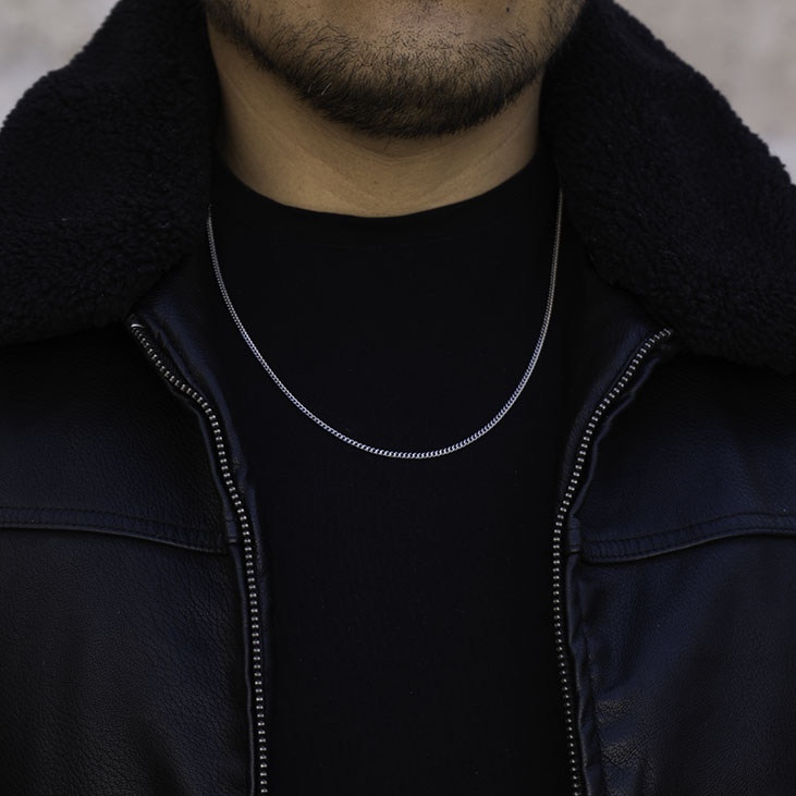 Lomo de corvina Plateado - 2.2mm ( Acero inoxidable  )( resistente al agua )