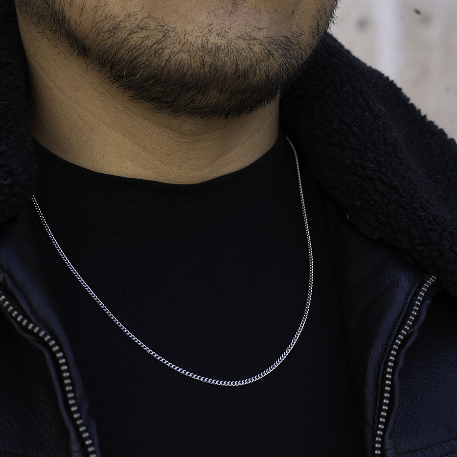 Lomo de corvina Plateado - 2.2mm ( Acero inoxidable  )( resistente al agua )