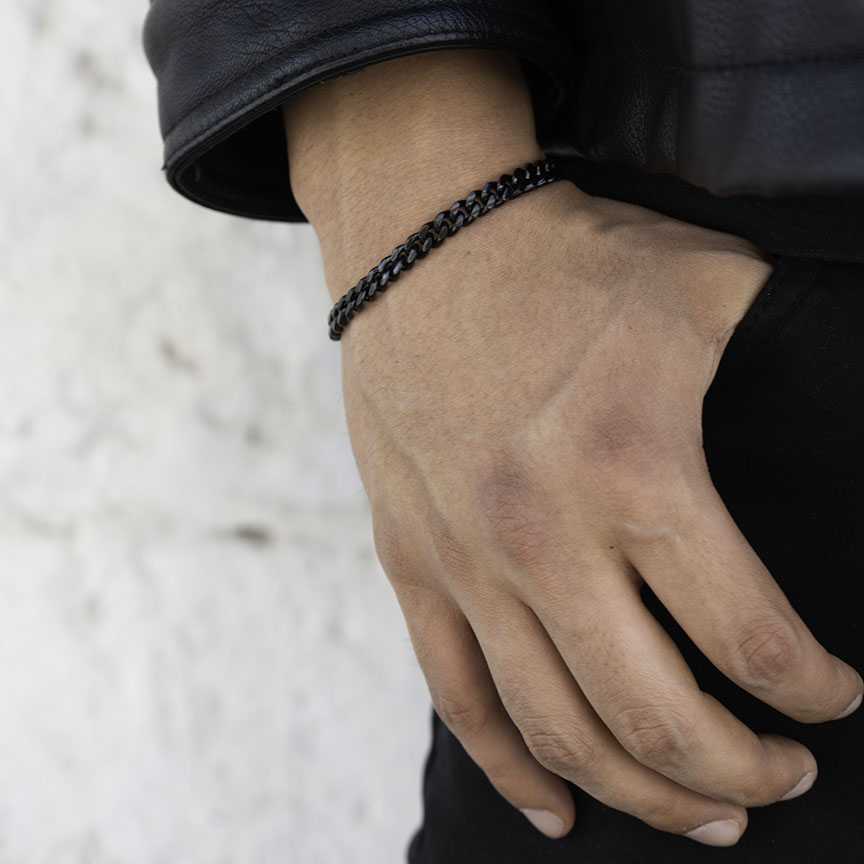 Lomo de corvina negro 2.0 - 6mm - Negro (Acero quirúrgico inoxidable grado 316L)