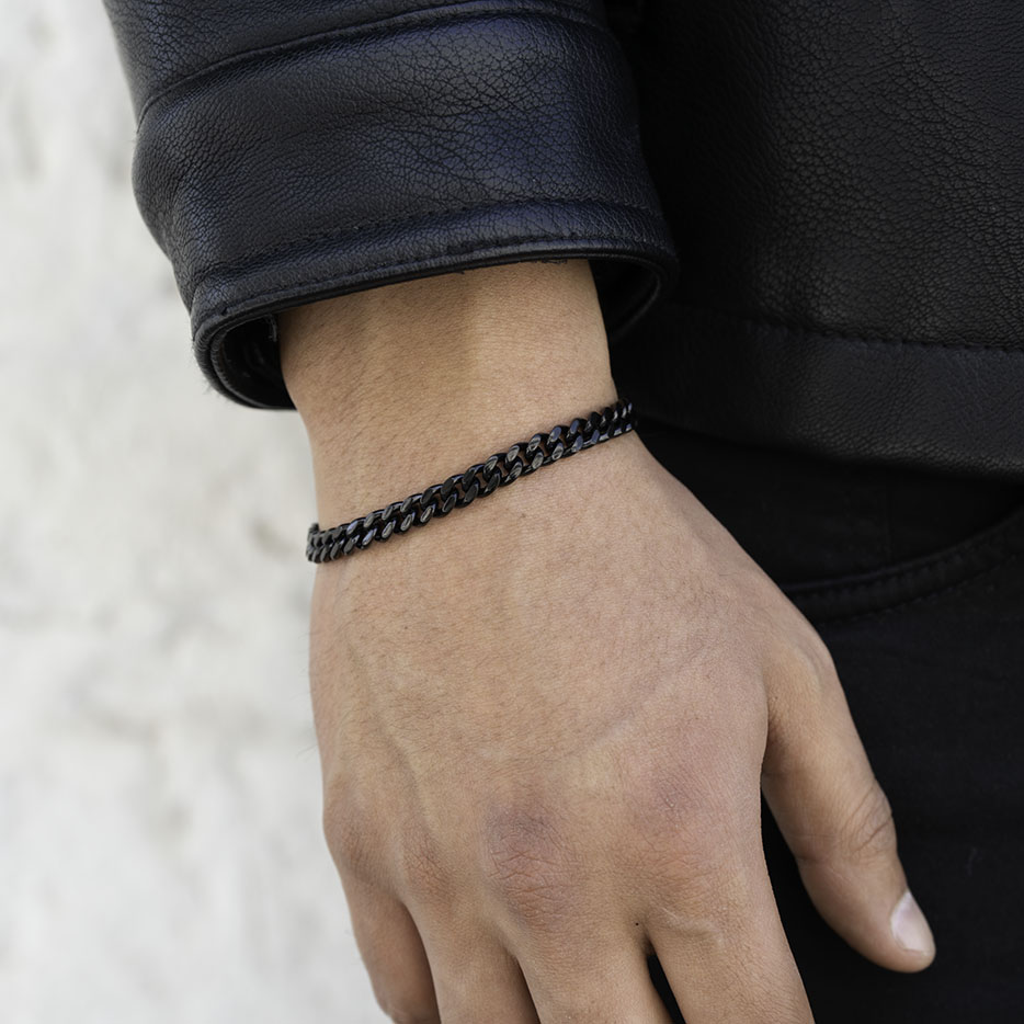 Lomo de corvina negro 2.0 - 6mm - Negro (Acero quirúrgico inoxidable grado 316L)