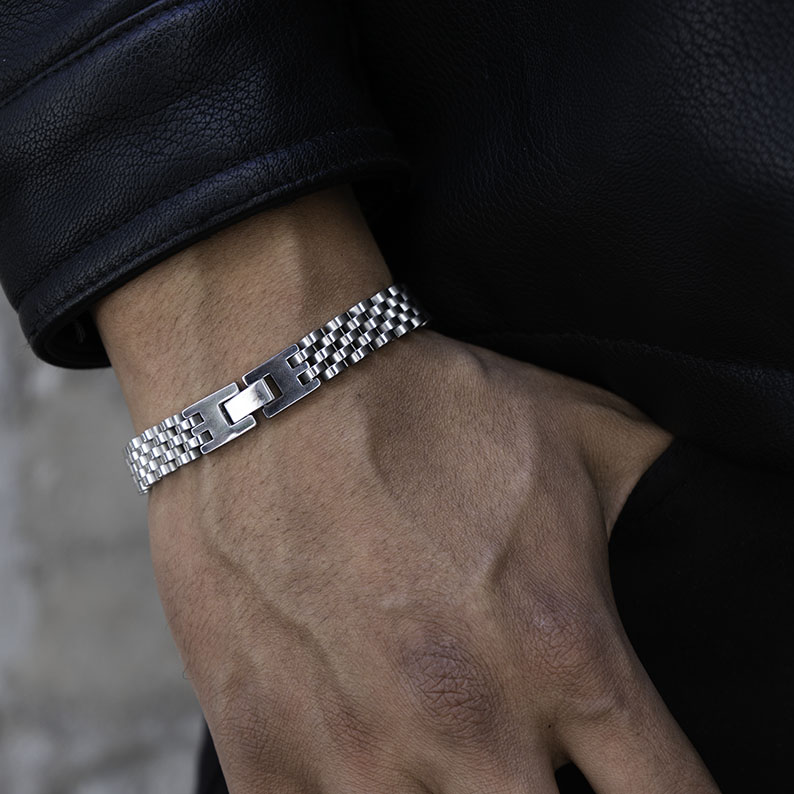 Rolexx - Plateado (Acero quirúrgico inoxidable grado 316L)