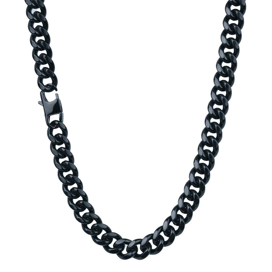Cubana - 8mm - Negro( Acero inoxidable )