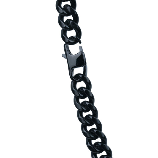 Cubana - 8mm - Negro( Acero inoxidable )