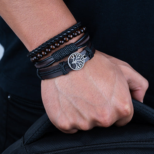 Árbol de la vida ( 4 pulseras ) ( talla ajustable )