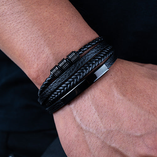 Ingeniero ( Acero y Microfibra de cuero )