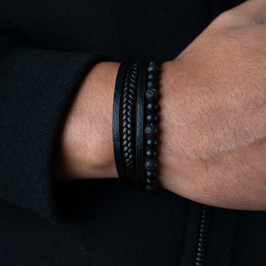 Strata ( Acero y Microfibra de cuero )( Talla ajustable )