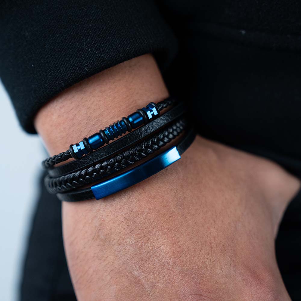 Pack ingenieros ( Acero y Microfibra de cuero )