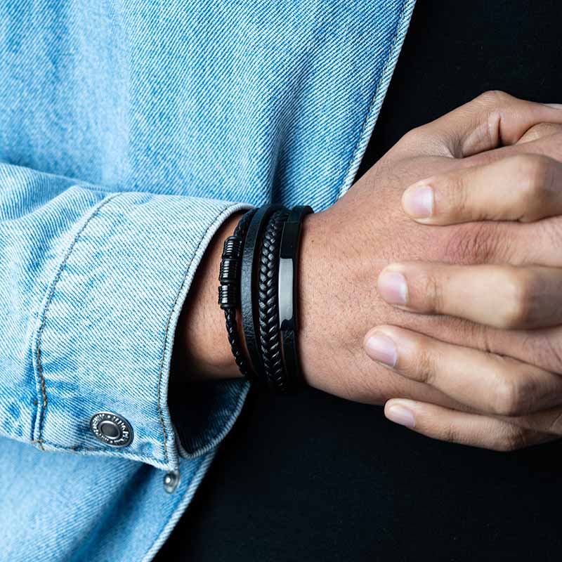 Pack ingenieros ( Acero y Microfibra de cuero )