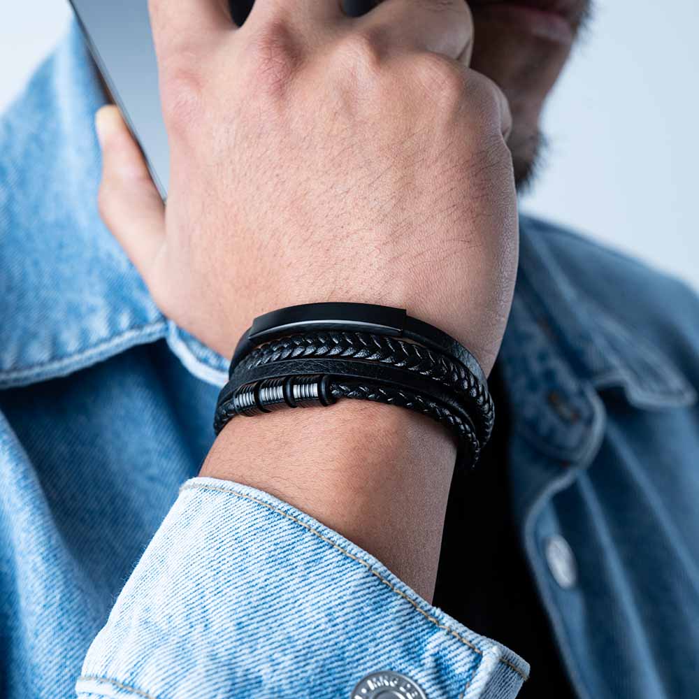 Ingeniero ( Acero y Microfibra de cuero )