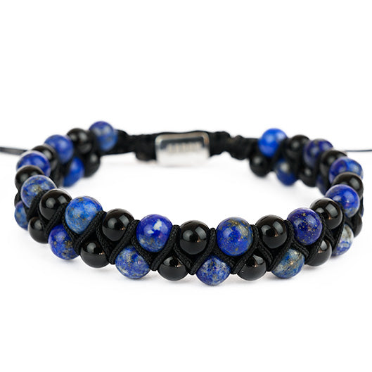 Azúl Strong ( Piedras naturalres ) ( talla ajustable )( resistente al agua )