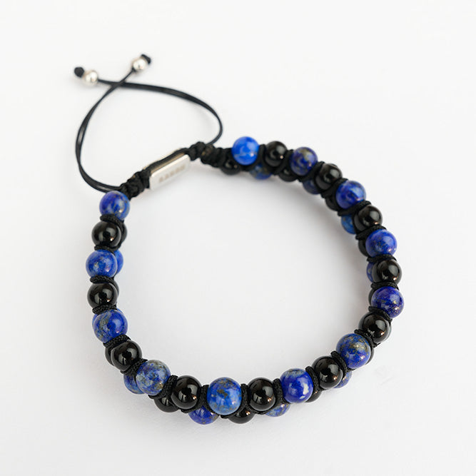 Azúl Strong ( Piedras naturalres ) ( talla ajustable )( resistente al agua )