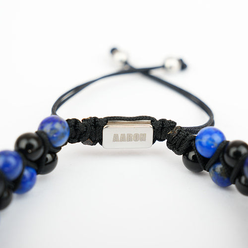 Azúl Strong ( Piedras naturalres ) ( talla ajustable )( resistente al agua )