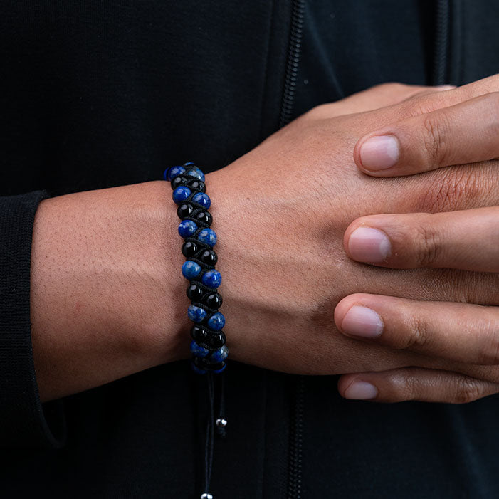 Azúl Strong ( Piedras naturalres ) ( talla ajustable )