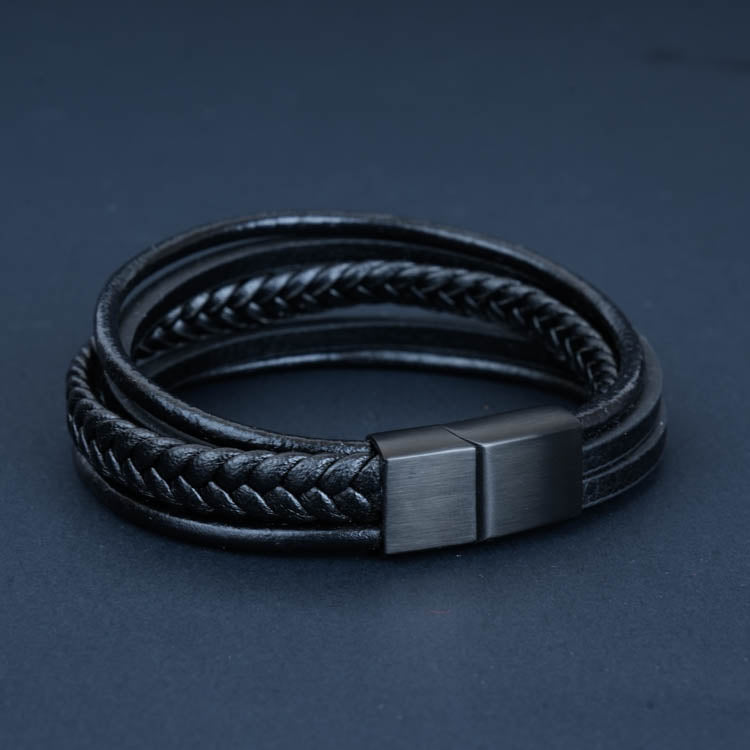 Omega ( Acero y Microfibra de cuero )( Talla ajustable )