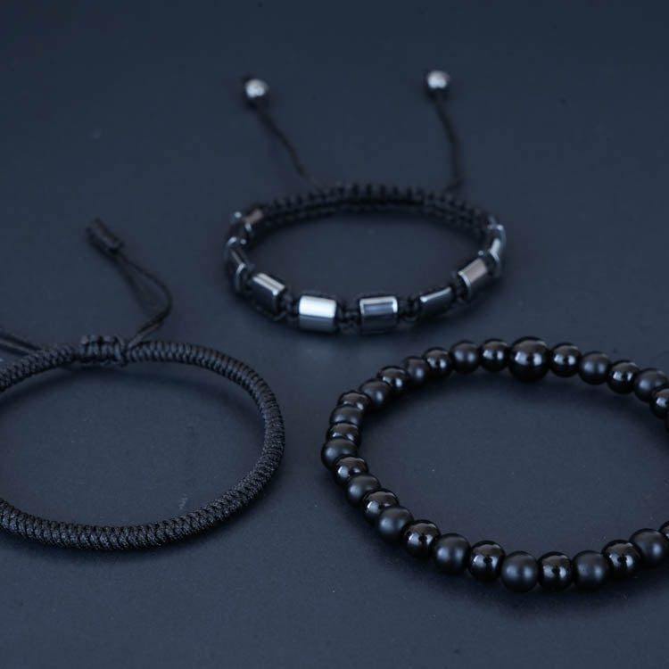 Sport black ( 3 pulseras ) ( talla ajustable )