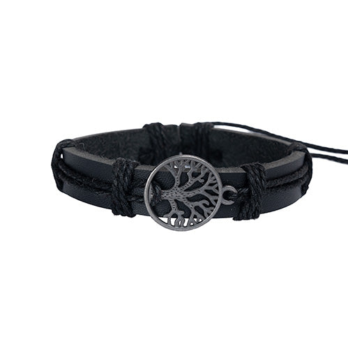 Árbol de la vida - BLACK ( 3 pulseras independientes ) ( talla ajustable )