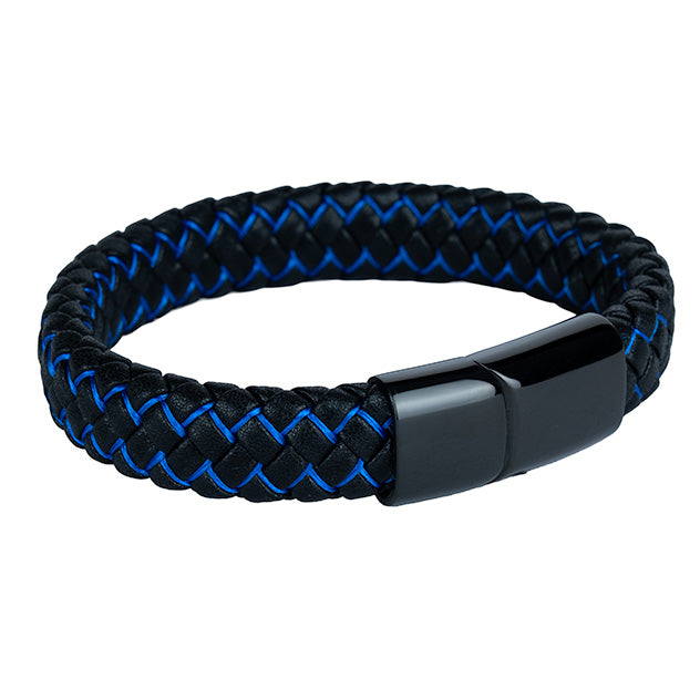 Azúl  2.0 ( Acero y Microfibra de cuero )