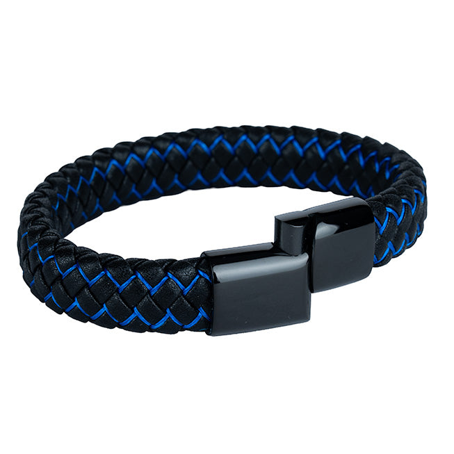 Azúl  2.0 ( Acero y Microfibra de cuero )