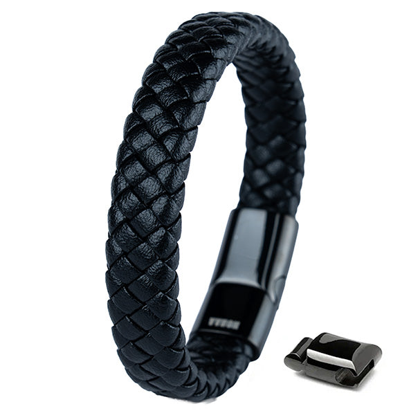 Black Classic 2.0 ( Acero y Microfibra de cuero )( Talla ajustable ) -