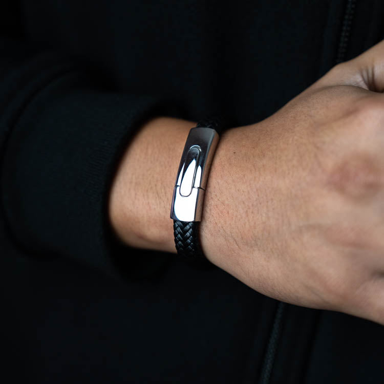 Classic 3.0 ( Acero y Microfibra de cuero ) ( Cierre premium )