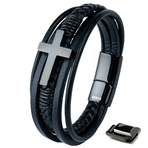 Santos ( Acero y Microfibra de cuero )( Talla ajustable )
