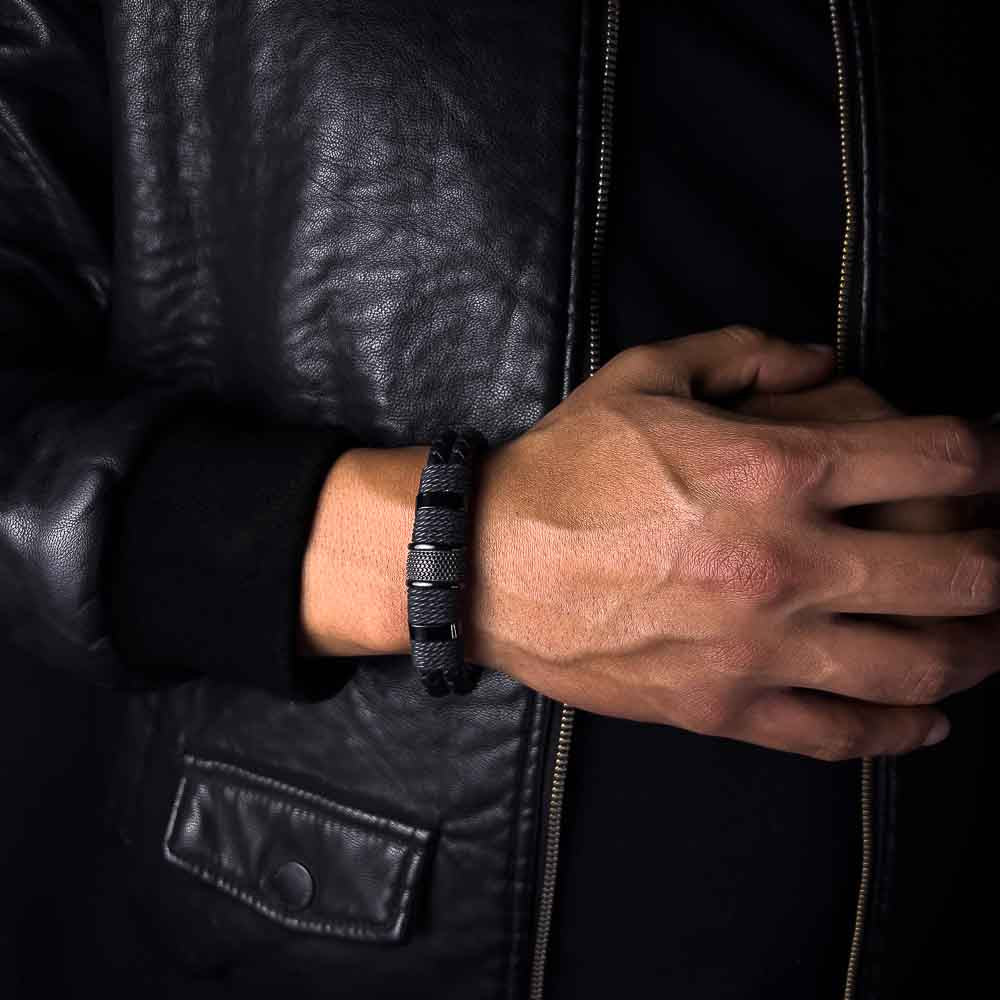 Jocko ( Acero y Microfibra de cuero )