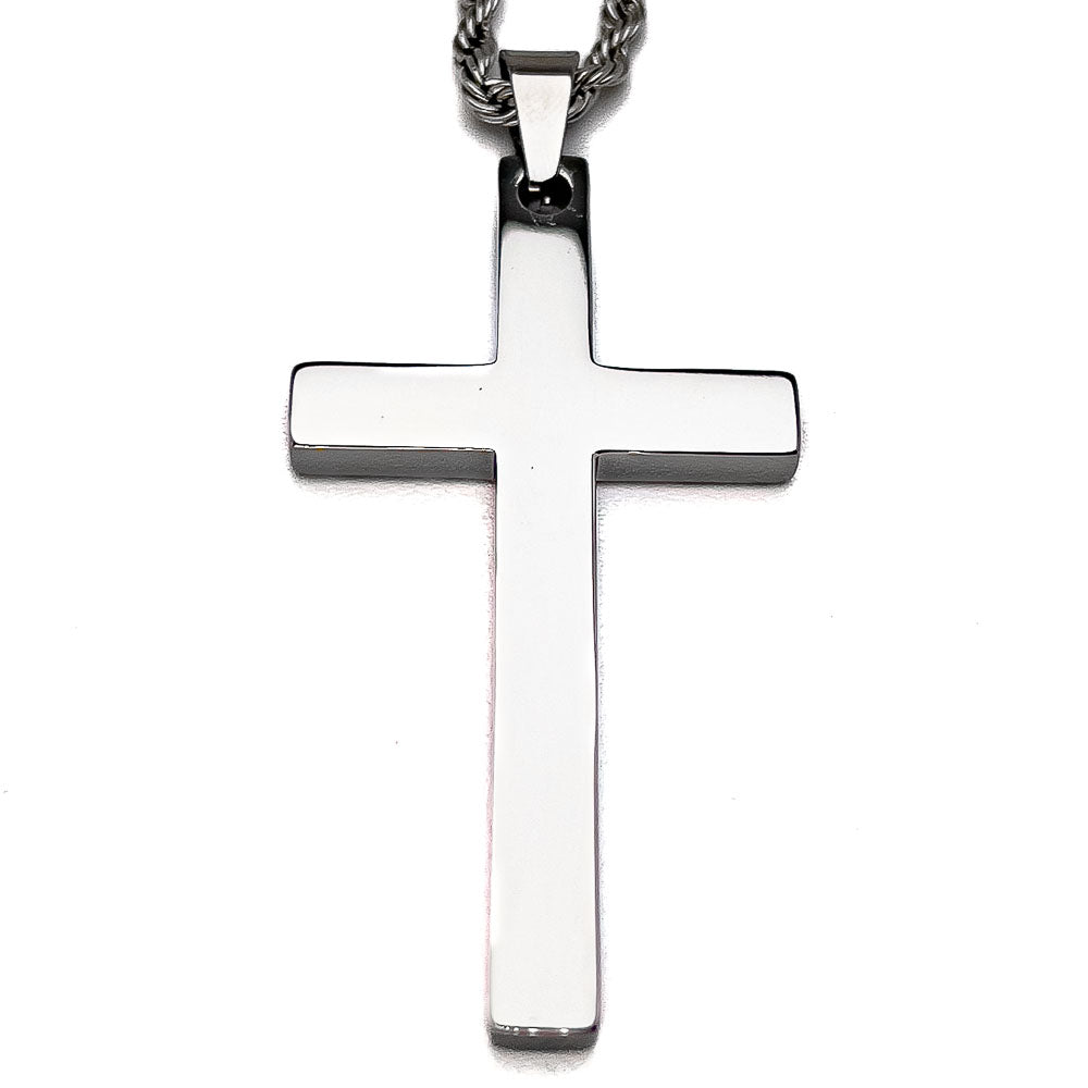 Cruz - Silver ( Acero inoxidable )( resistente al agua )
