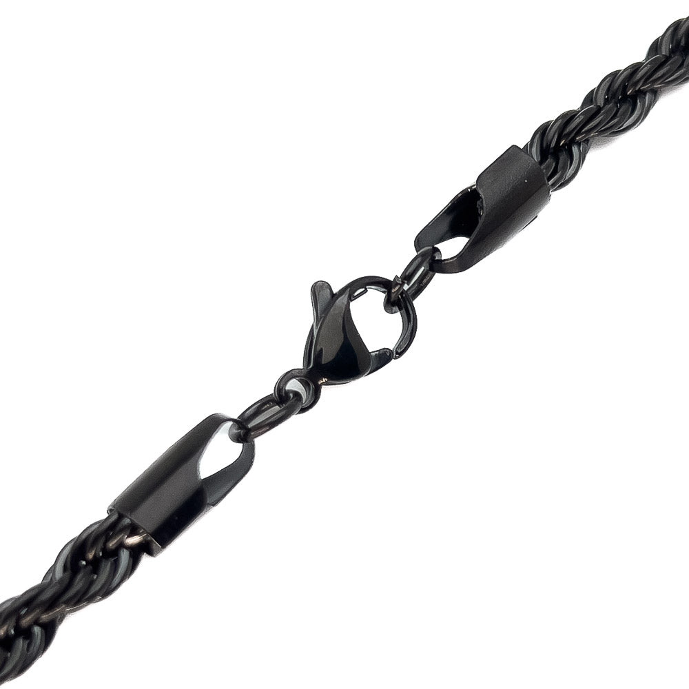Rope - Negro - 5mm( Acero inoxidable )