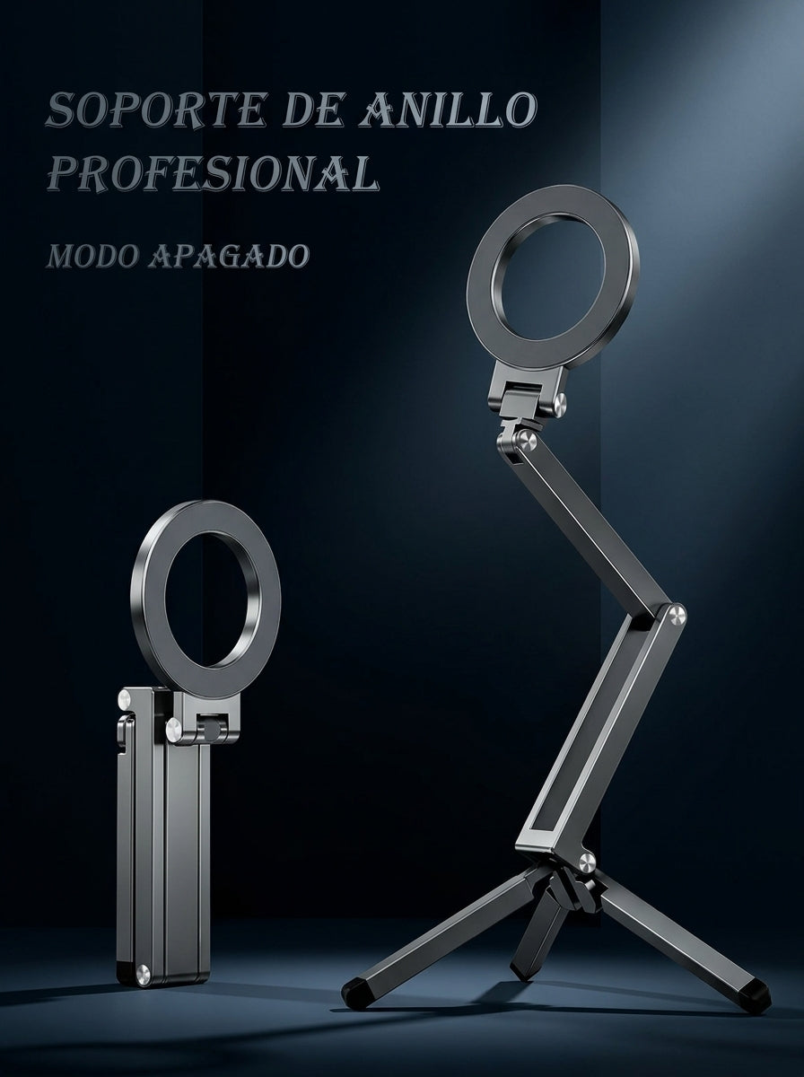 Soporte Magnético del Aluminio. Trípode Plegable Portátil para Teléfono